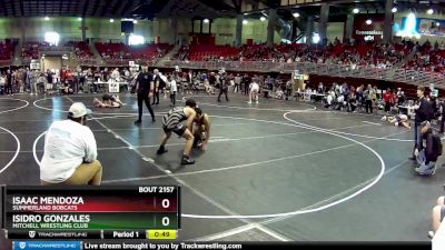 132 lbs Cons. Round 3 - Isaac Mendoza, Summerland Bobcats vs Isidro Gonzales, Mitchell Wrestling Club