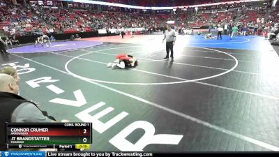 D1-132 lbs Cons. Round 1 - JT Brandstatter, Muskego vs Connor Crumer, Arrowhead