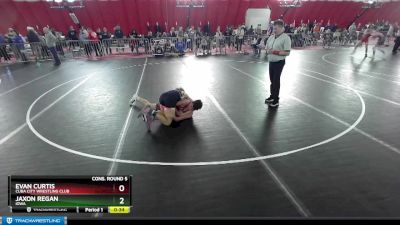 126 lbs Cons. Round 5 - Jaxon Regan, Iowa vs Evan Curtis, Cuba City Wrestling Club