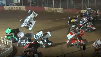 Wild Seven-Car Sprint Car Crash At Lincoln