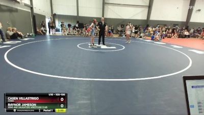 100-106 lbs Semifinal - Raynor Jameson, Sons And Daughters Wrestling Club vs Casen Villastrigo, COWA