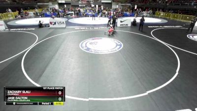 49 lbs 1st Place Match - Jase Dalton, California Grapplers vs Zachary Slali, California