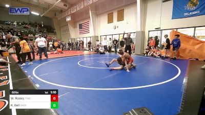 80 lbs Rr Rnd 2 - Wyatt Rooks, Team Tulsa Wrestling Club vs Kamden Bell, Sperry Wrestling Club