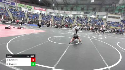 110 lbs Consi Of 8 #2 - Joseph Duran, Ortega Middle School vs Cash Silva, Escalante Middle School