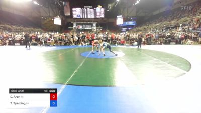 126 lbs Cons 32 #1 - Caio Aron, Texas vs Tanner Spalding, Georgia