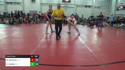 205 lbs Semifinal - Matthew Richards, Phoenix W.C. vs Dashton Koelker, Dayton Bandits - Black