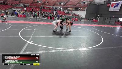 240 lbs 1st Place Match - Rylen Knuth, Reedsburg Wrestling Club vs Andrew Durst, JJ`s Club Wrestling