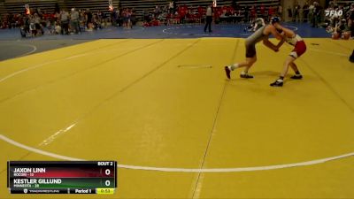 93 lbs Semis (4 Team) - Kestler Gillund, Minneota vs Jaxon Linn, Rocori