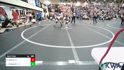 98 lbs Semifinal - Addisyn Bunch, Claremore Wrestling Club vs Lindlee Hubbard, Dark Cloud Wrestling Club