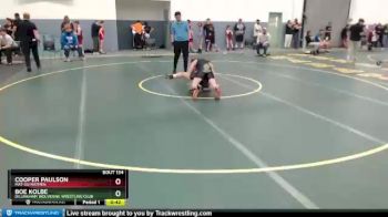 117 lbs Round 2 - Cooper Paulson, Mat-Su Matmen vs Boe Kolbe, Dillingham Wolverine Wrestling Club