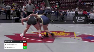 118 lbs Round Of 16 - Rachel Shoemaker, Crestwood-G vs Ana Malovich, Butler-G