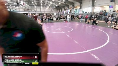 86 lbs Quarterfinal - Fernando Jimeno, McChesney Grappling Academy vs Ryland O`Connor, Cardinal Wrestling Club