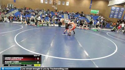 145+ Semifinal - Rodney Sabin, Uintah Jr High Wrestling vs James Cornpeach, Cougars Wrestling Club