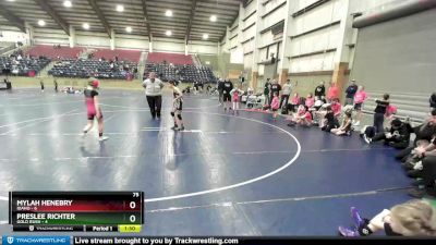 75 lbs Round 3 (6 Team) - Mylah Henebry, Idaho vs Preslee Richter, Gold Rush