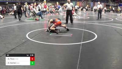 85 lbs Round Of 32 - Gunnar Faux, Tunkhannock vs Giovanni Garlan, Emmaus