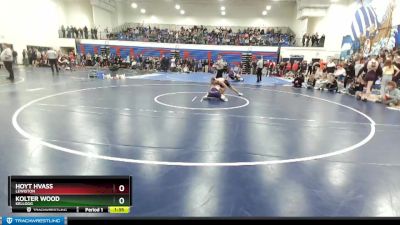 126 lbs Semifinal - Hoyt Hvass, Lewiston vs Kolter Wood, Kellogg