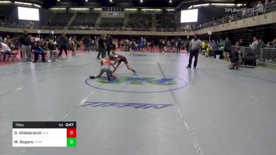 74 lbs Quarterfinal - David Hildebrandt, Sicklerville vs Maddox Rogers, Charlottesville