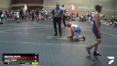 112 lbs Round 1 (6 Team) - Braxton Troyer, Metro All Stars vs Grady Ward, Mi Pitbulls