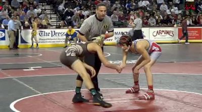 120 lbs quarter-finals Mike Magaldo Watchung Hills vs. Zack Hertling Ocean Twp