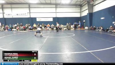 72+ Champ. Round 1 - Maximus Pena, Small Town Wrestling vs Roman Juarez, Hawk Wrestling Club