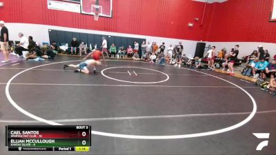 118 lbs Round 1 (6 Team) - Elijah McCullough, Kansas Silver vs Cael Santos, Spartan Mat Club