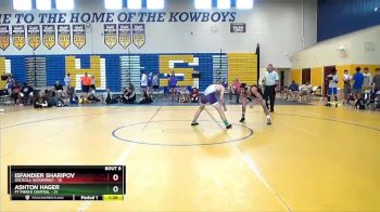 132 lbs Semifinals (8 Team) - Ashton Hager, Ft Pierce Central vs Isfandier Sharipov, Osceola (Kissimmee)