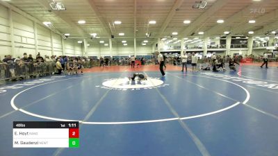 48 lbs Round Of 16 - Emmett Hoyt, Randolph VT vs Matthew Gaudenzi, Newtown