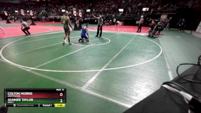 164 lbs Quarterfinal - Gunner Taylor, DWC3 vs Colton Morris, Unattached