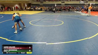 84 lbs Semis (4 Team) - James Walker, STMA (St. Michael/Albertville) vs Huck Heidebrink, Adrian