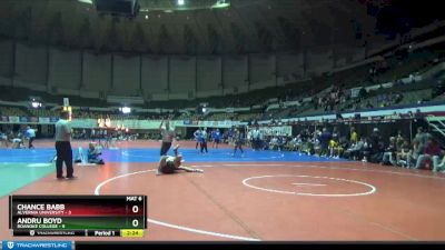 149 lbs Round 3 (3 Team) - Chance Babb, Alvernia University vs Andru Boyd, Roanoke College