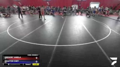 165 lbs Cons. Round 2 - Gregory Varela, CA vs Braxton Coey, MN