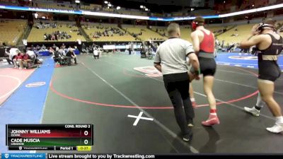 190 Class 4 lbs Cons. Round 2 - Cade Muscia, Lebanon vs Johnny Williams, Ozark