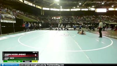 5A 145 lbs Quarterfinal - Kody Rich, Kuna vs Joseph Mozes Jimenez, Nampa