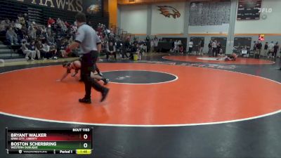 165 lbs Cons. Semi - Bryant Walker, Iowa City, Liberty vs Boston Scherbring, Western Dubuque