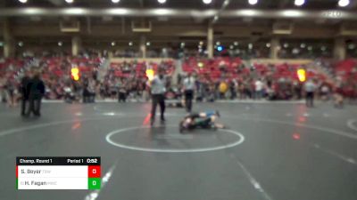 61 lbs Champ. Round 1 - Harrison Fagan, Mulvane Wrestling Club vs Samson Beyer, The Best Wrestler