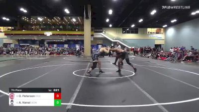 197 lbs 7th Place - Davyn Peterson, Springfield Tech vs Andrew Nanai, UCONN