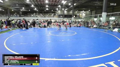 215 lbs Placement (4 Team) - Dantrell Williams, NORTH CAROLINA WRESTLING FACTORY - RED vs Matt Cranfill, BELIEVE TO ACHIEVE