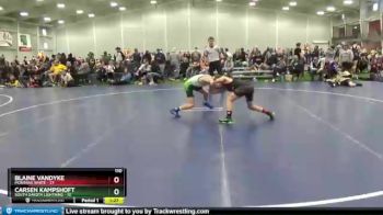 110 lbs Round 5 (6 Team) - Carsen Kampshoft, South Dakota Lightning vs Blaine Vandyke, Montana White
