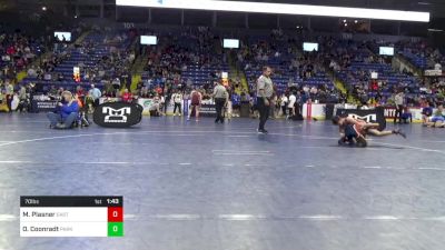 70 lbs Semifinal - Marco Plasner, Easton vs Owen Coonradt, Parkland