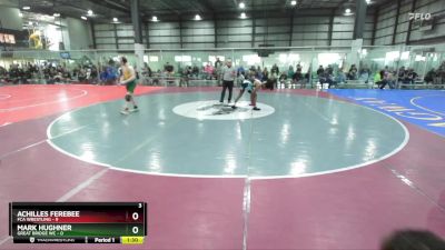 120 lbs Semis (4 Team) - Mark Hughner, GREAT BRIDGE WC vs Achilles Ferebee, FCA WRESTLING