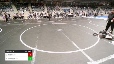 61 lbs Round Of 16 - CJ Tyler, Black Fox Wrestling Club vs Boston Bollinger, Tulsa Blue T Panthers