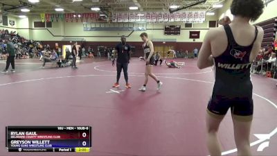 16UB-6 lbs Round 3 - Rylan Gaul, Delaware County Wrestling Club vs Greyson Willett, Young Guns Wrestling Club