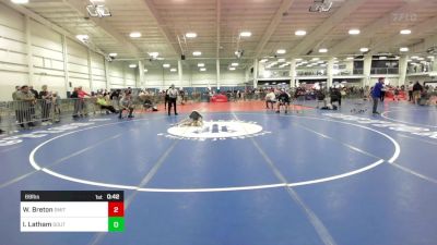 69 lbs Consi Of 4 - Wyatt Breton, Smitty's Wrestling Barn vs Isaiah Latham, Southside WC