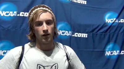 Erik Van Ingen Post race mile finals, gave himself a shot to win at NCAA Indoor NCAA Champs 2012