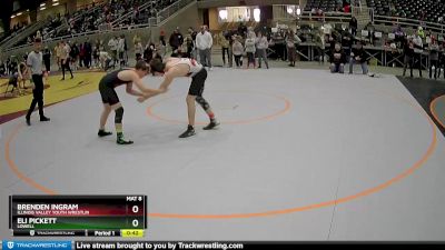 165 lbs 2nd Place Match - Eli Pickett, Lowell vs Brenden Ingram, Illinois Valley Youth Wrestlin