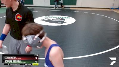 75 lbs Champ. Round 1 - Cord Smith, Glenrock Wrestling Club vs Gabriel Cordova, Green River Grapplers Wrestling