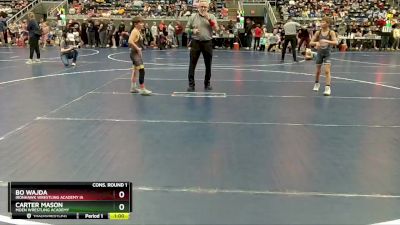 75 lbs Cons. Round 1 - Carter Mason, Moen Wrestling Academy vs Bo Wajda, Ironhawk Wrestling Academy IA