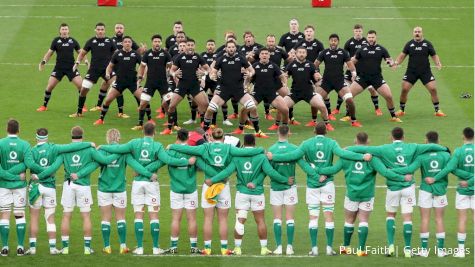 New Zealand All Blacks Perform Haka In Sold Out Aviva Stadium