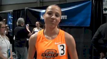 Natalja Piliusina nips field for 2nd in 800 at NCAA Indoors 2012