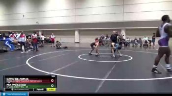 109 lbs Round 5 (6 Team) - Mia Weisbrod, St Lucie Sheriff PAL vs David De Armas, Doral Academy/Maximum Performance